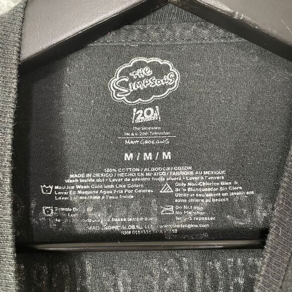 The Simpsons Treehouse of Horror Skeleton Family‎ Couch Black Tee Shirt M - Picture 5 of 7